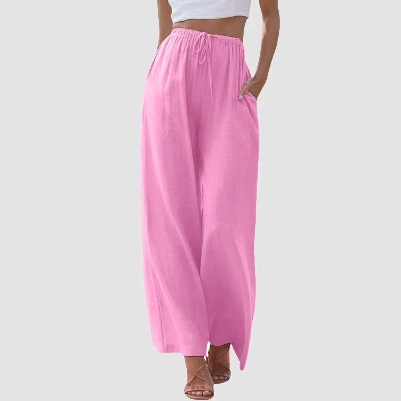 Lorel | Pantalones cómodos de pierna ancha y cintura alta.
