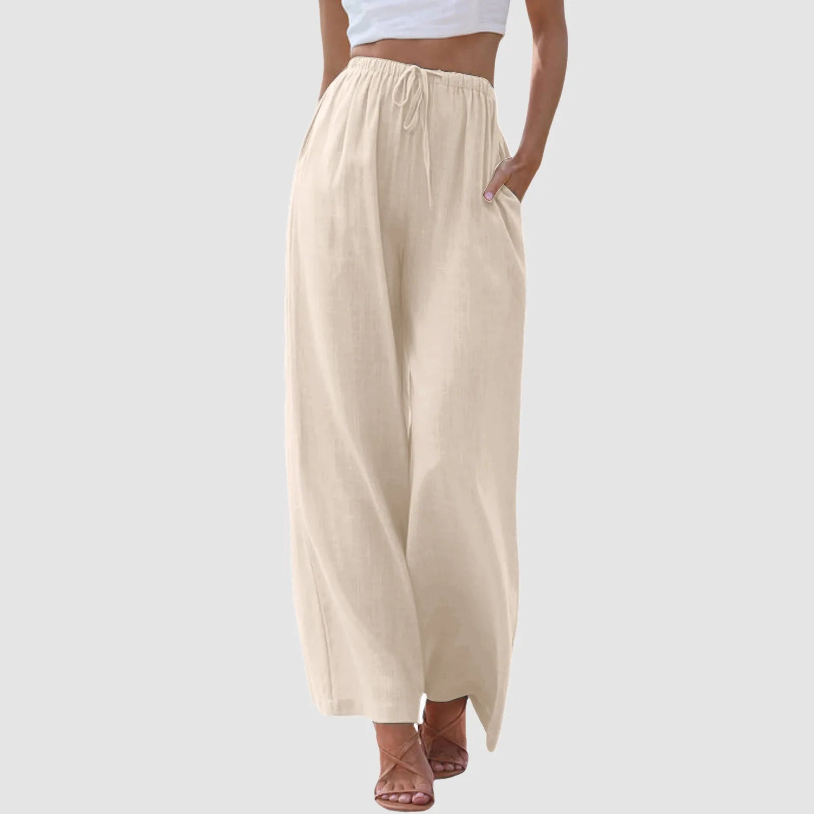 Lorel | Pantalones cómodos de pierna ancha y cintura alta.