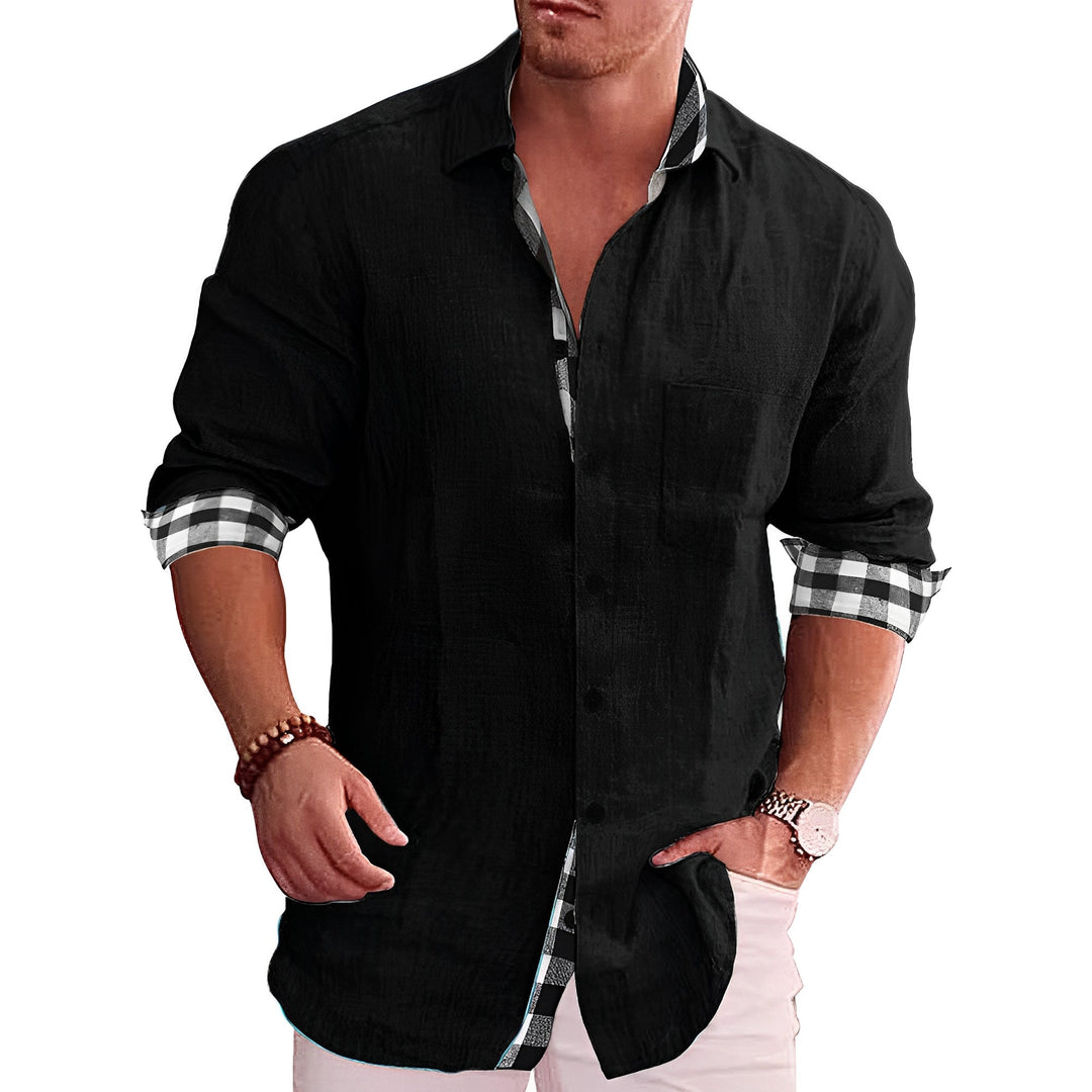 Elwood - Camicia Elegante a Maniche Lunghe per Uomo