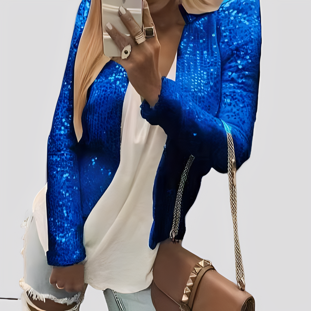 Shannen - Elegante Blazer con Glitter per Donne