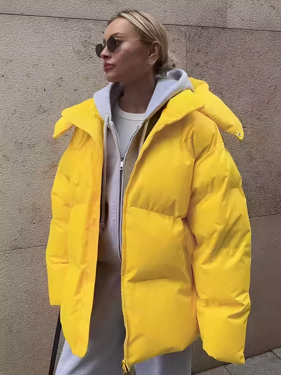 Loreen - Calda, padded, liberamente seduta giacca per donne