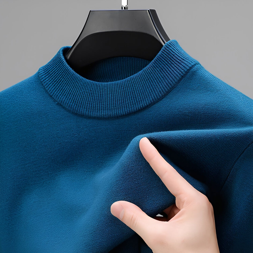 Davis - Maglione cashmere casual con orlo per uomini