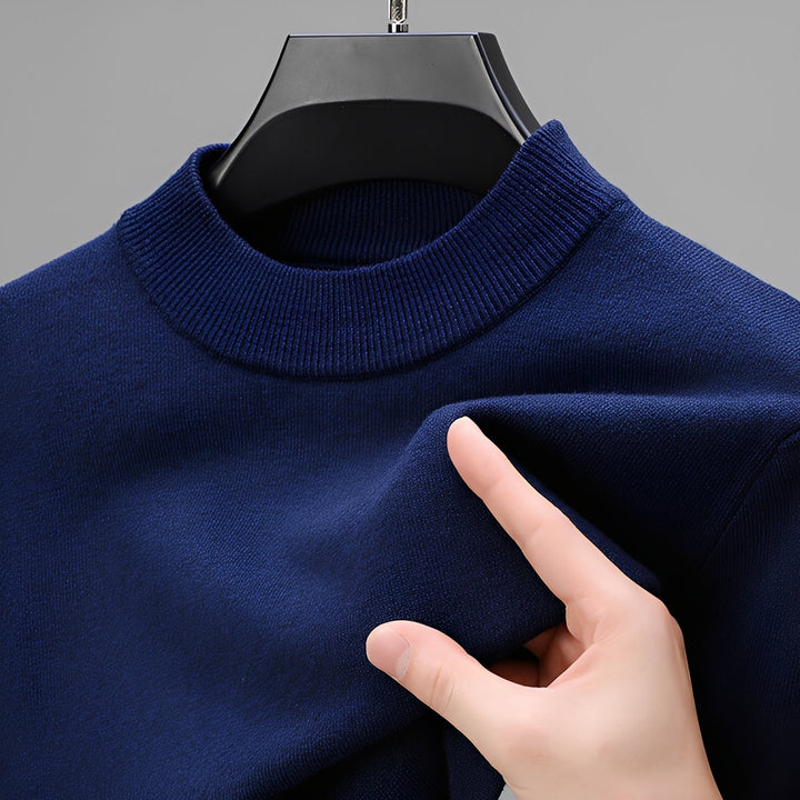 Davis - Maglione cashmere casual con orlo per uomini