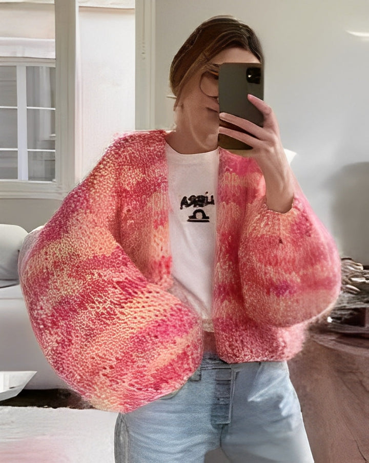 Marlee - Maglione a maglia colorato con righe per donne