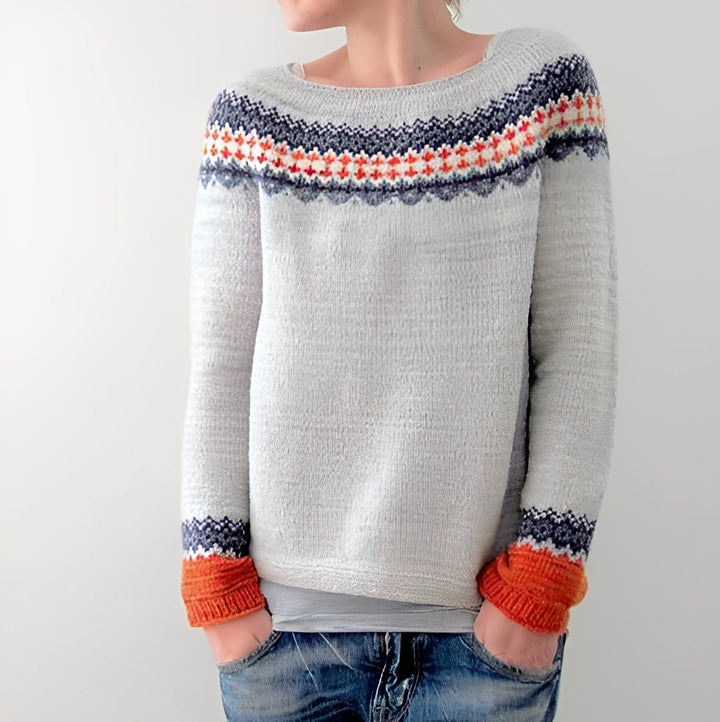 Maryann - Elegante Maglione Retrò per Donne