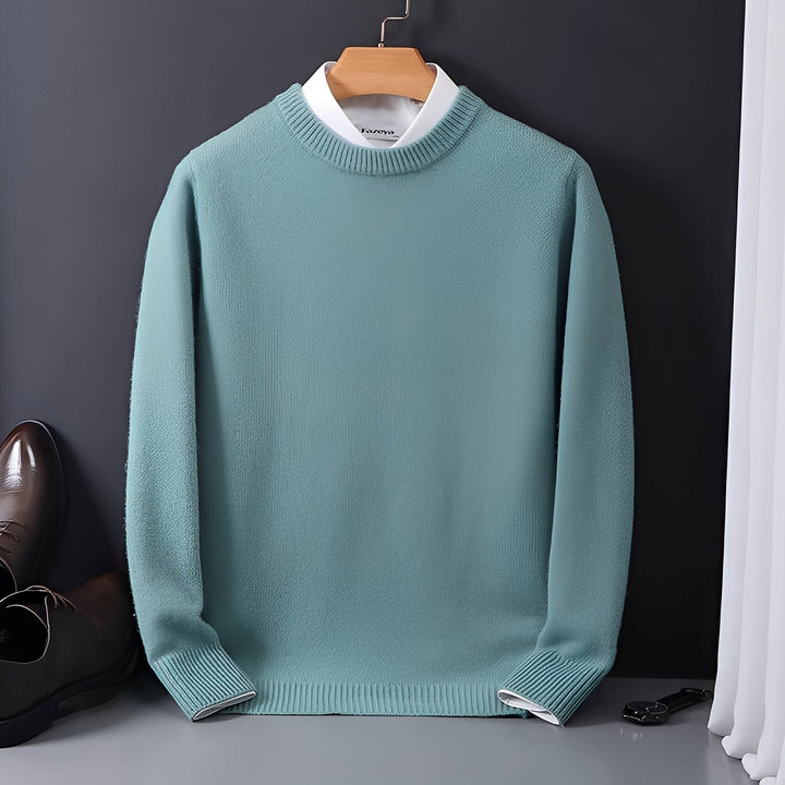 Esmund - Maglione casual in cashmere a vestibilità ampia per uomo