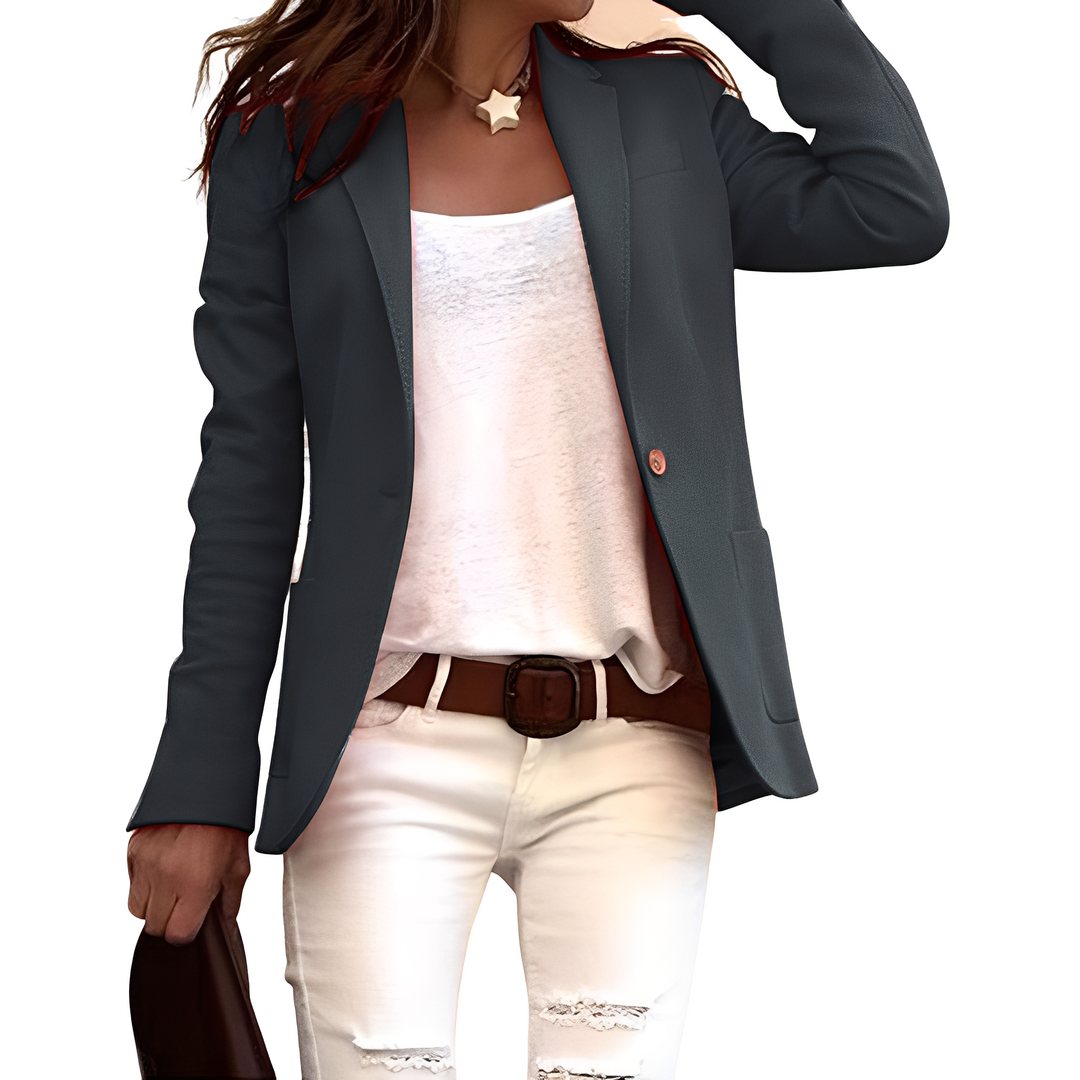 Heather - Blazer casual con revers per donne