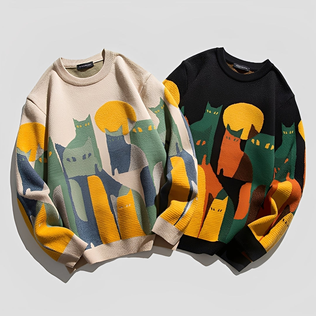 Davin - Elegante Maglione con Stampa per Uomo