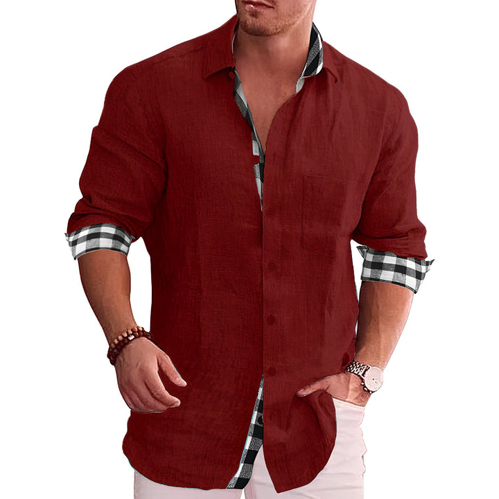 Elwood - Camicia Elegante a Maniche Lunghe per Uomo