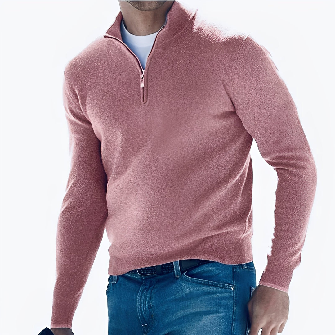 Eliott - Maglione in cashmere con zip per uomo