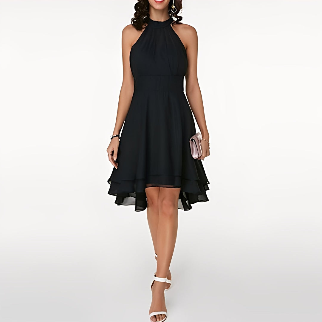 Melissa - Abito in chiffon con volant giocosi per donne