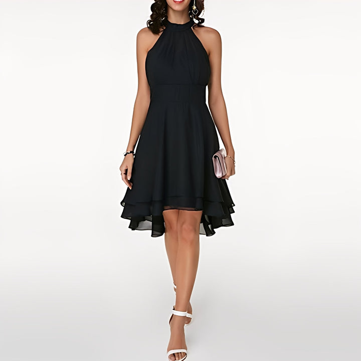 Melissa - Abito in chiffon con volant giocosi per donne