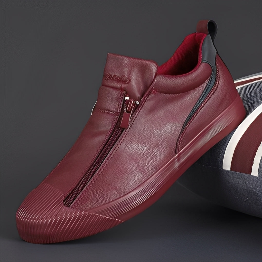 Jerred - Moderni Scarpe in Pelle con Zip per Uomo