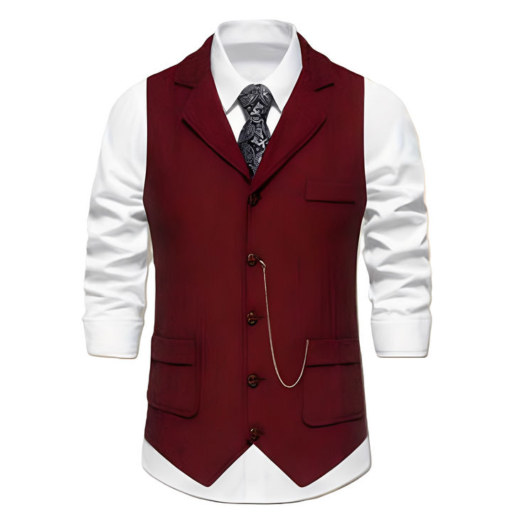 Luther - Classica giacca con motivo a spina di pesce per uomini