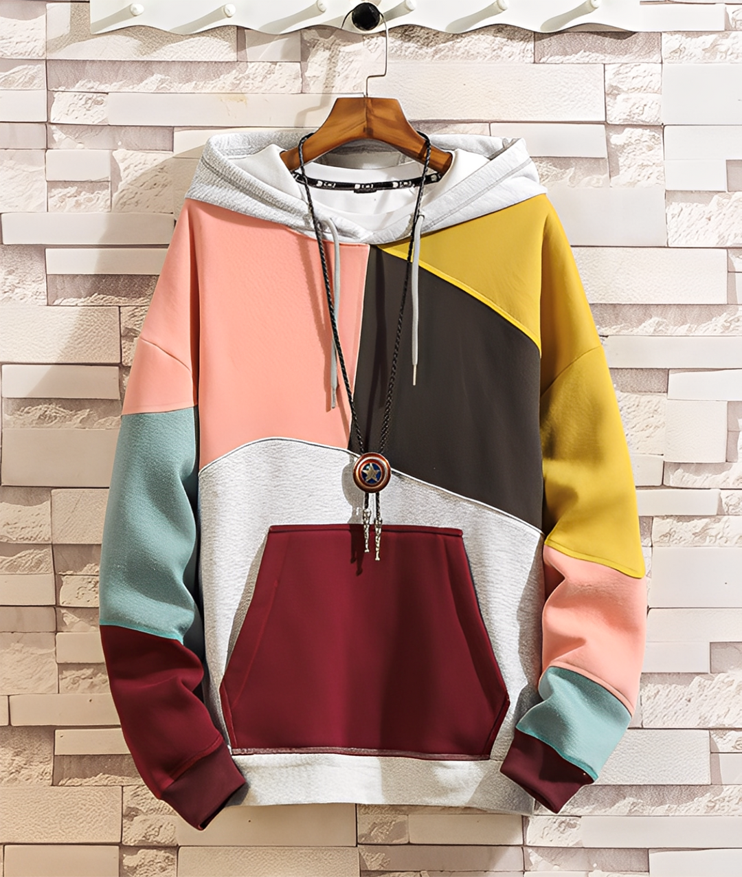 Stephen - Colorato, comodo hoodie per uomini