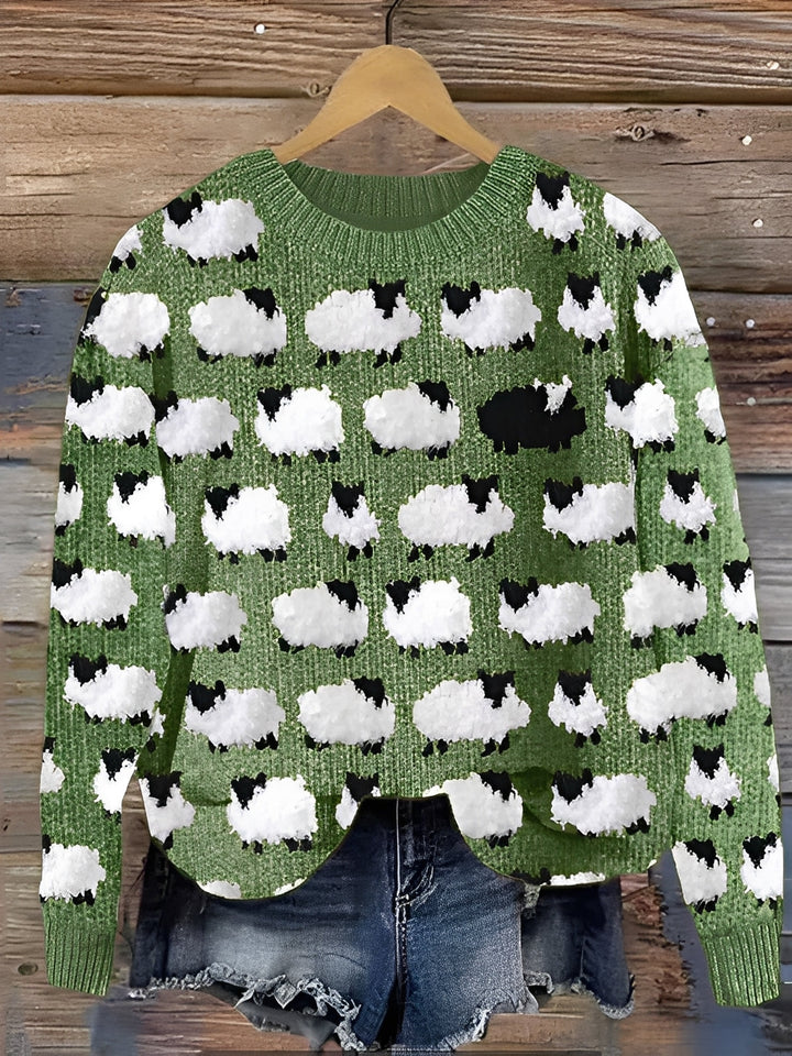 Shannah - Comodo maglione a maglia con stampa elegante per donne