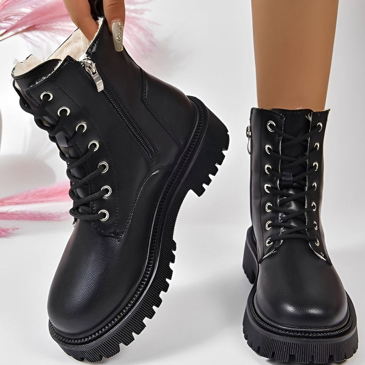 Haylie - Stivali Martin eleganti foderati in pile per donne