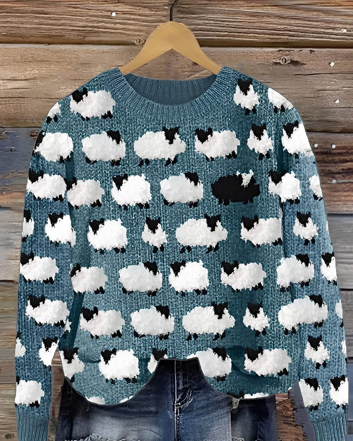 Shannah - Comodo maglione a maglia con stampa elegante per donne