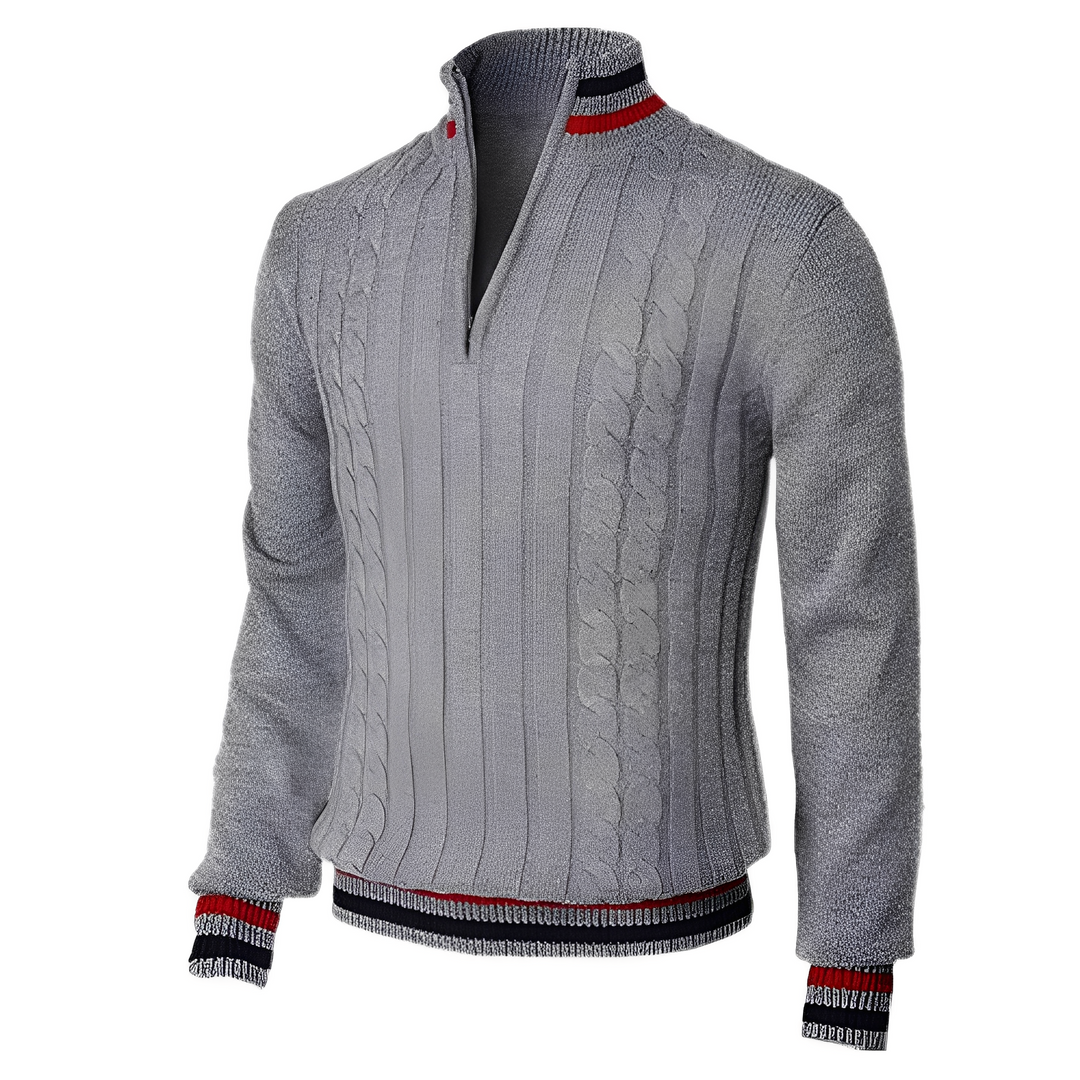 Zavier - Maglione moderno con collo alto per uomini