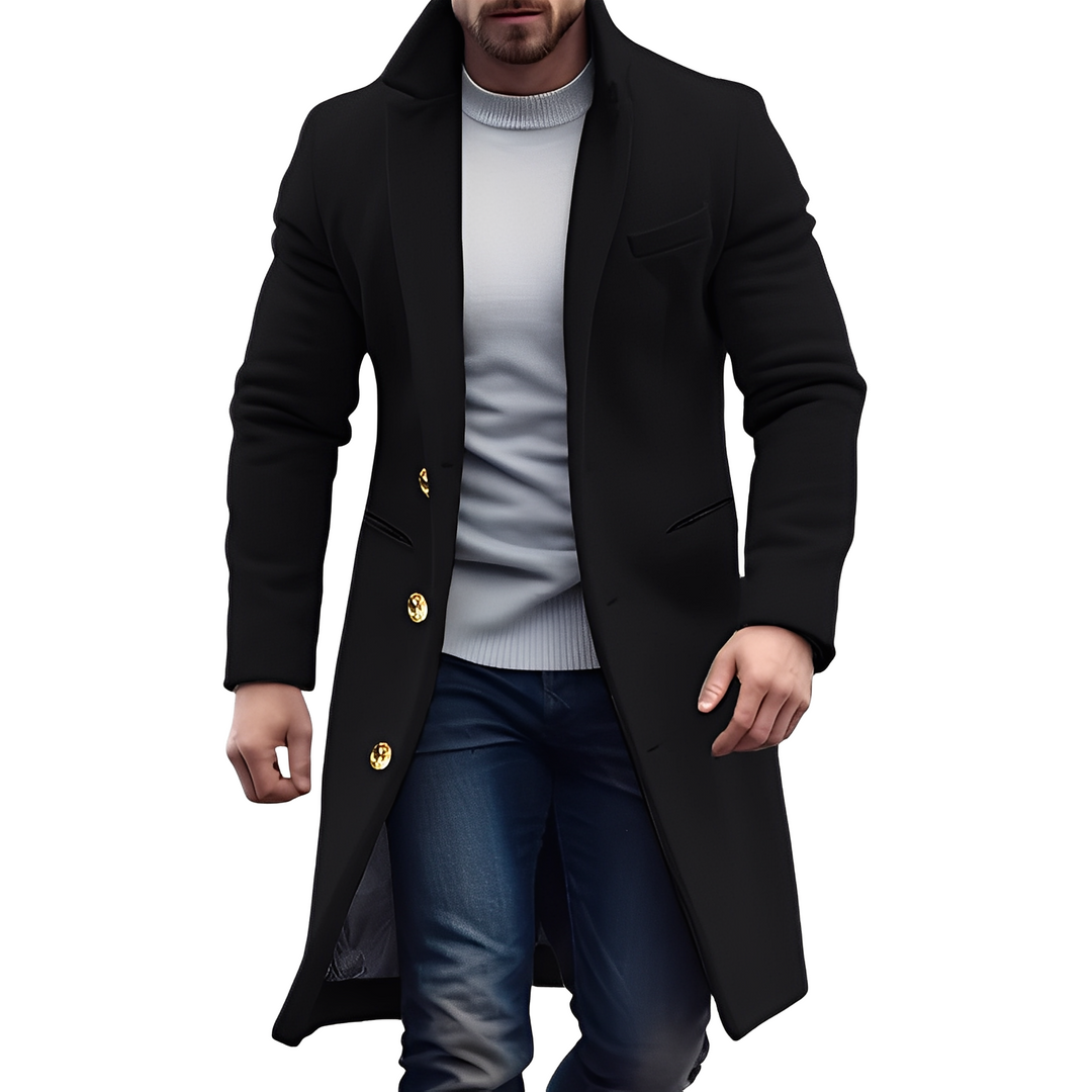 Reilly - Elegante Cappotto di Lana per Uomo