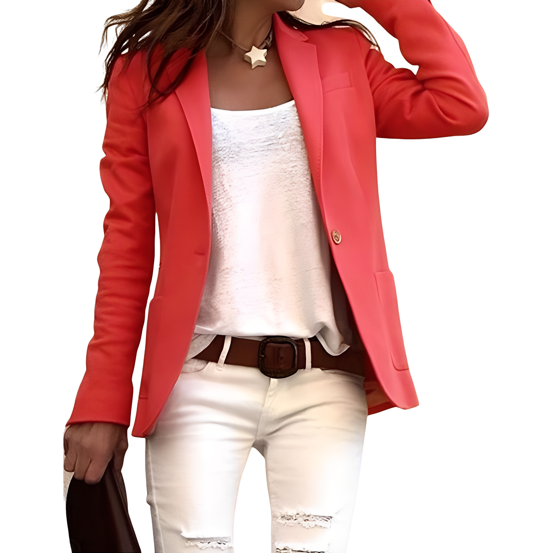 Heather - Blazer casual con revers per donne