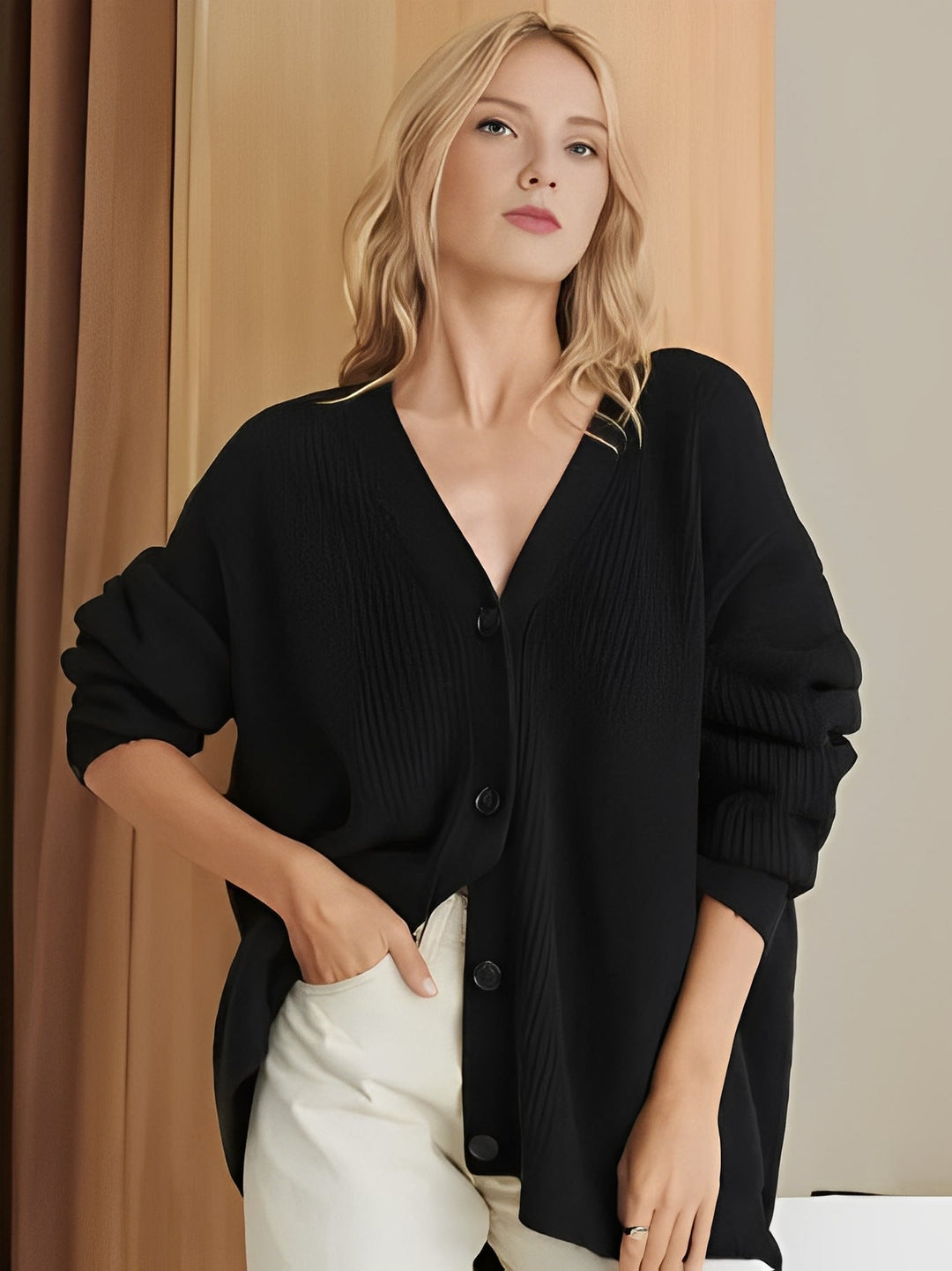 Kelcey - Cardigan casual in cashmere per donne