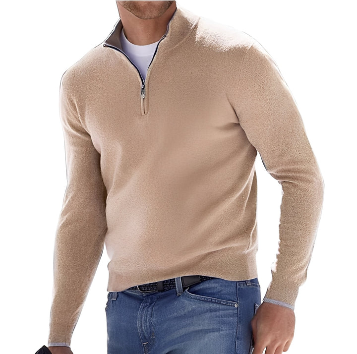 Eliott - Maglione in cashmere con zip per uomo