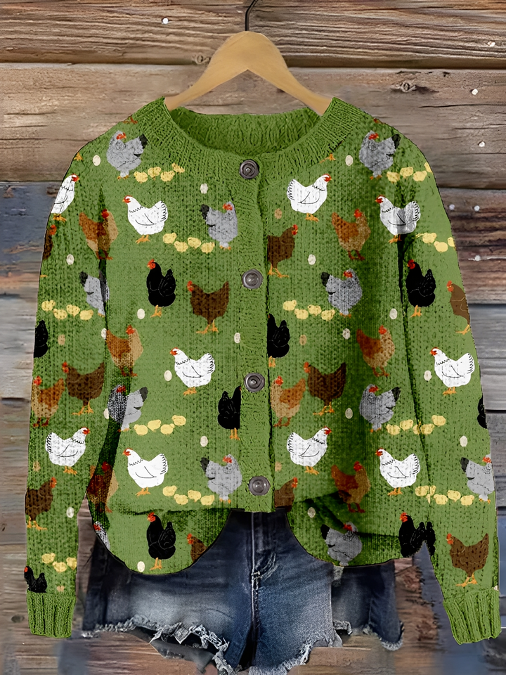 Shannah - Comodo maglione a maglia con stampa elegante per donne