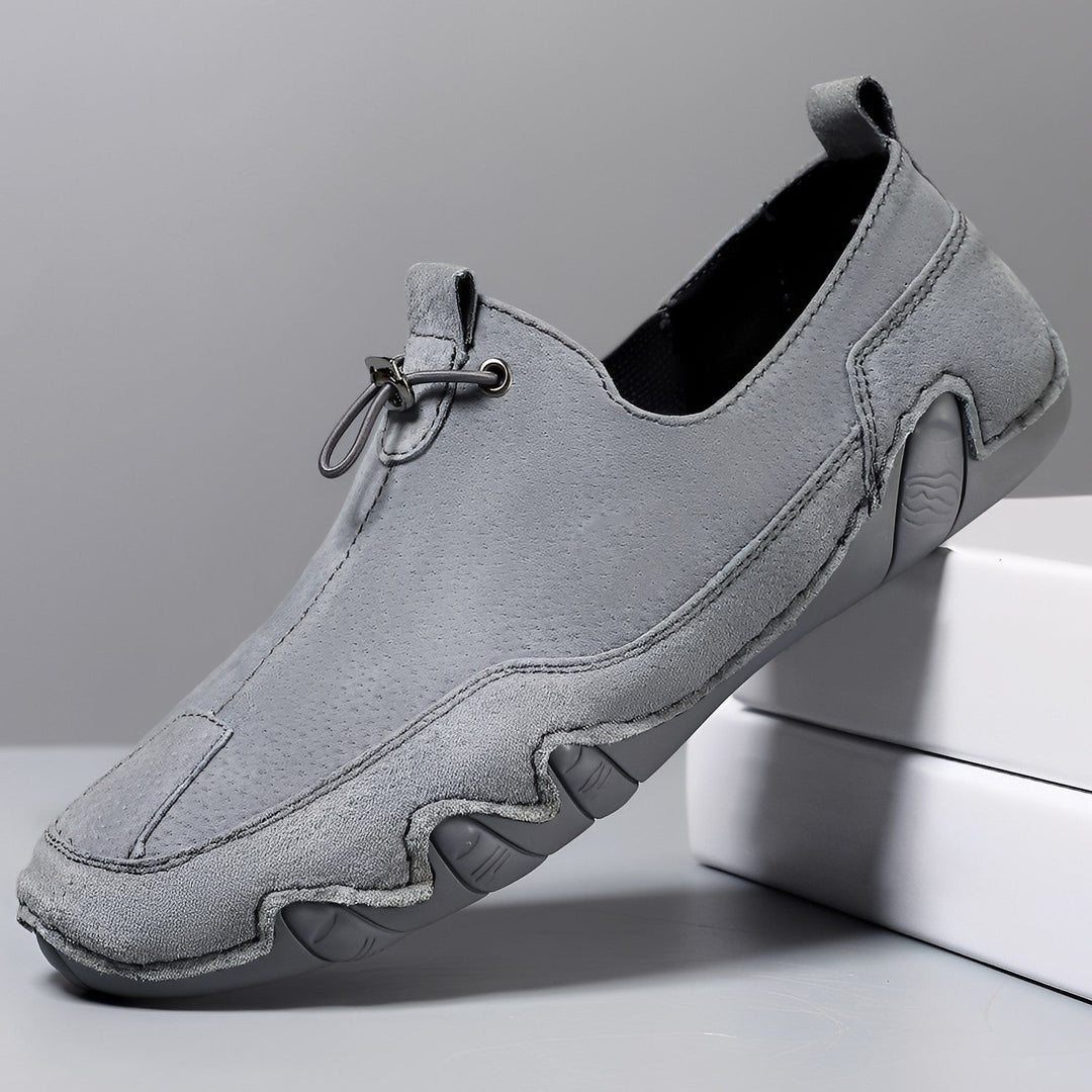 Everard - Stiloso, liberamente seduto pantofole in pelle per uomini