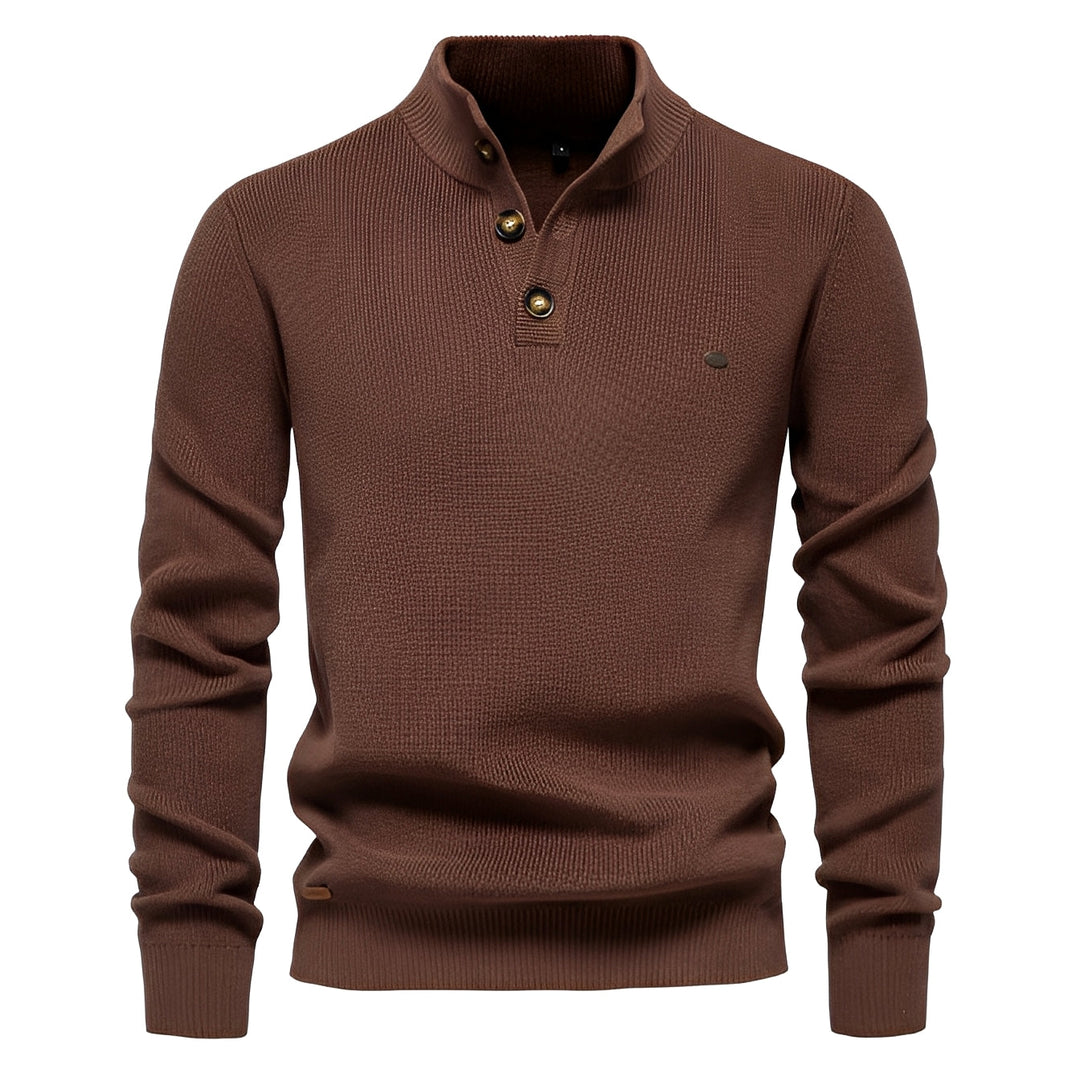 Royston - Maglione casual con zip a un quarto per uomo