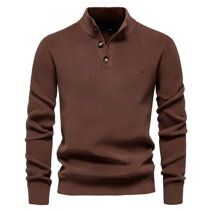 Royston - Maglione casual con zip a un quarto per uomo
