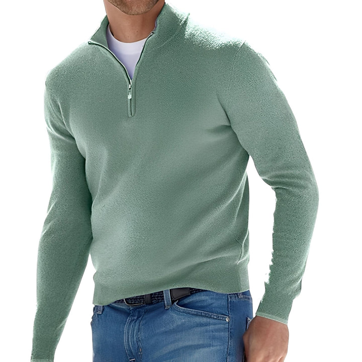 Eliott - Maglione in cashmere con zip per uomo