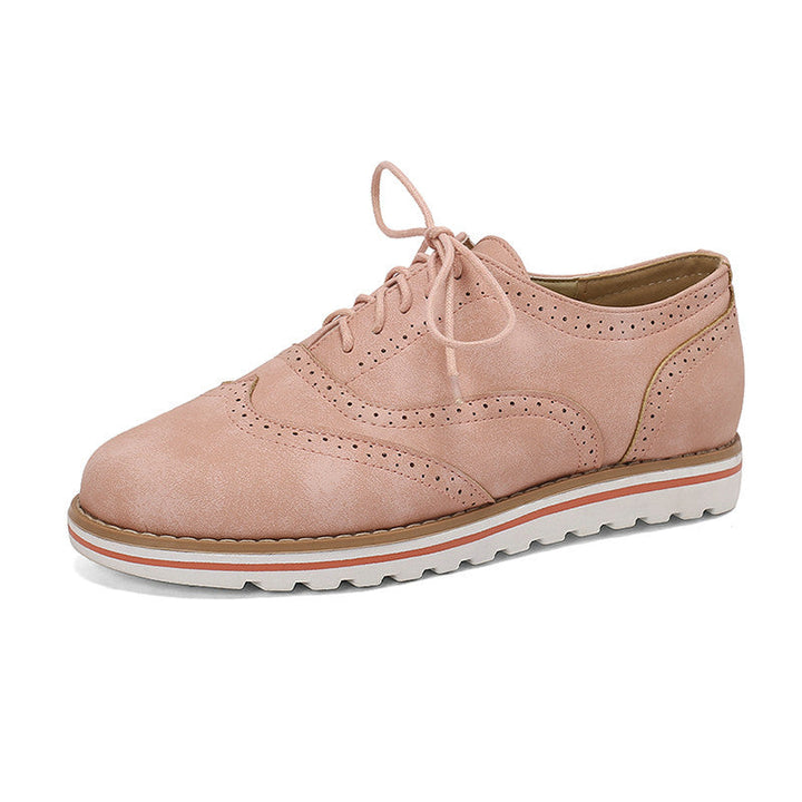Gemma - Scarpe Derby casual in camoscio per donne