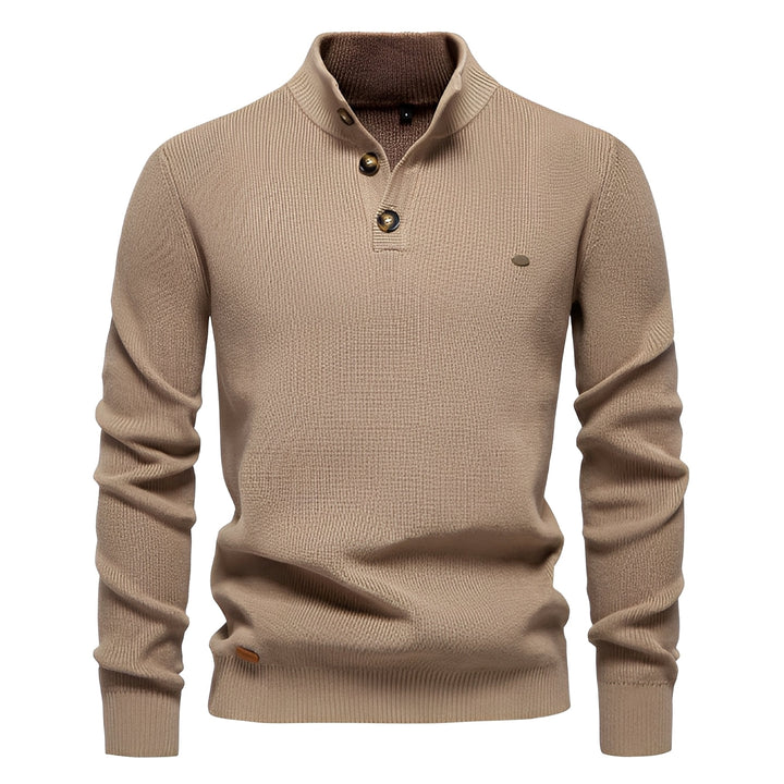 Royston - Maglione casual con zip a un quarto per uomo