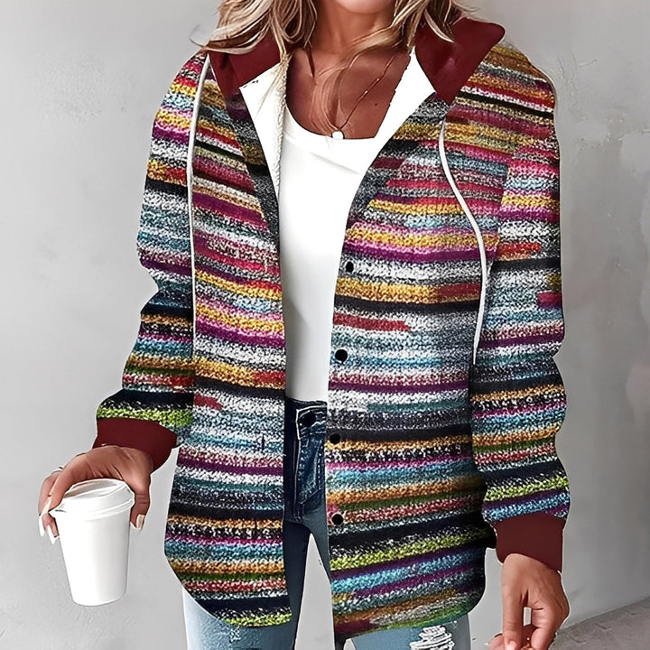 Briana - Giacca con cappuccio casuale e calda per donne