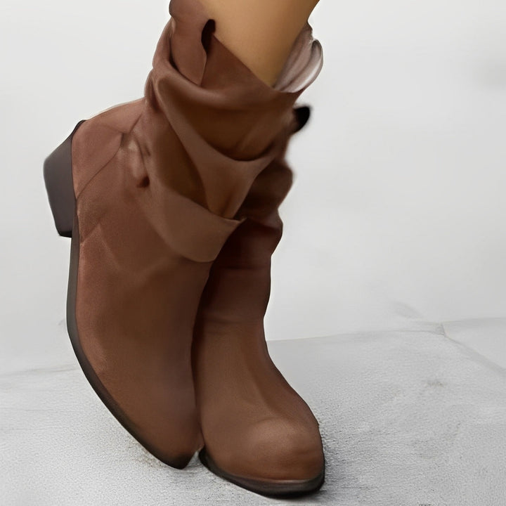 Celestine - Stivali corti eleganti con punta tonda per donne