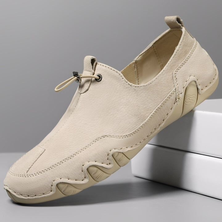 Everard - Stiloso, liberamente seduto pantofole in pelle per uomini