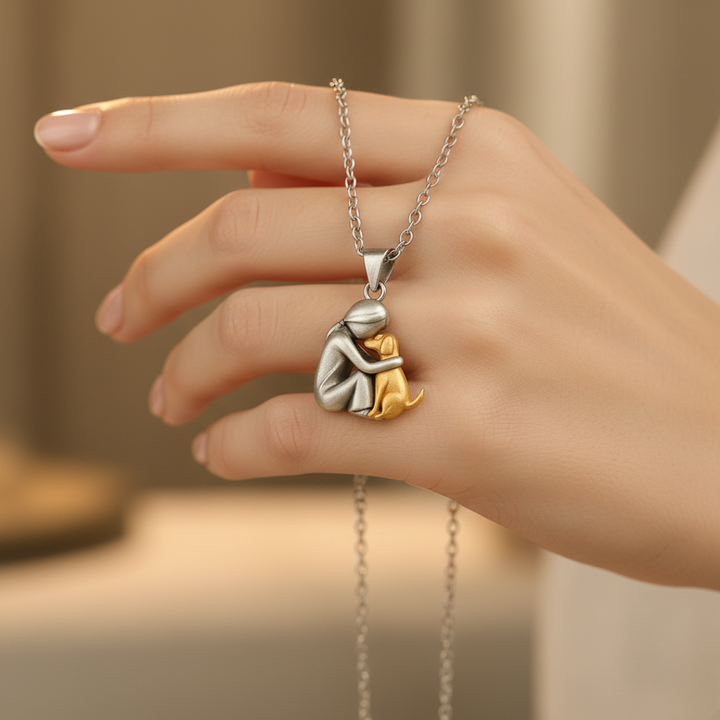 Elisa - Collana con ciondolo a forma di cane