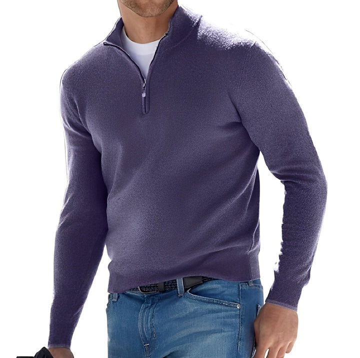 Eliott - Maglione in cashmere con zip per uomo