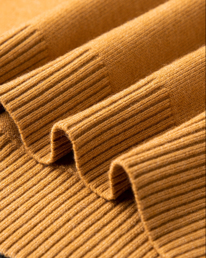 SILVORO | MAGLIONE A V IN FIBRE PREGIATE PER UOMO