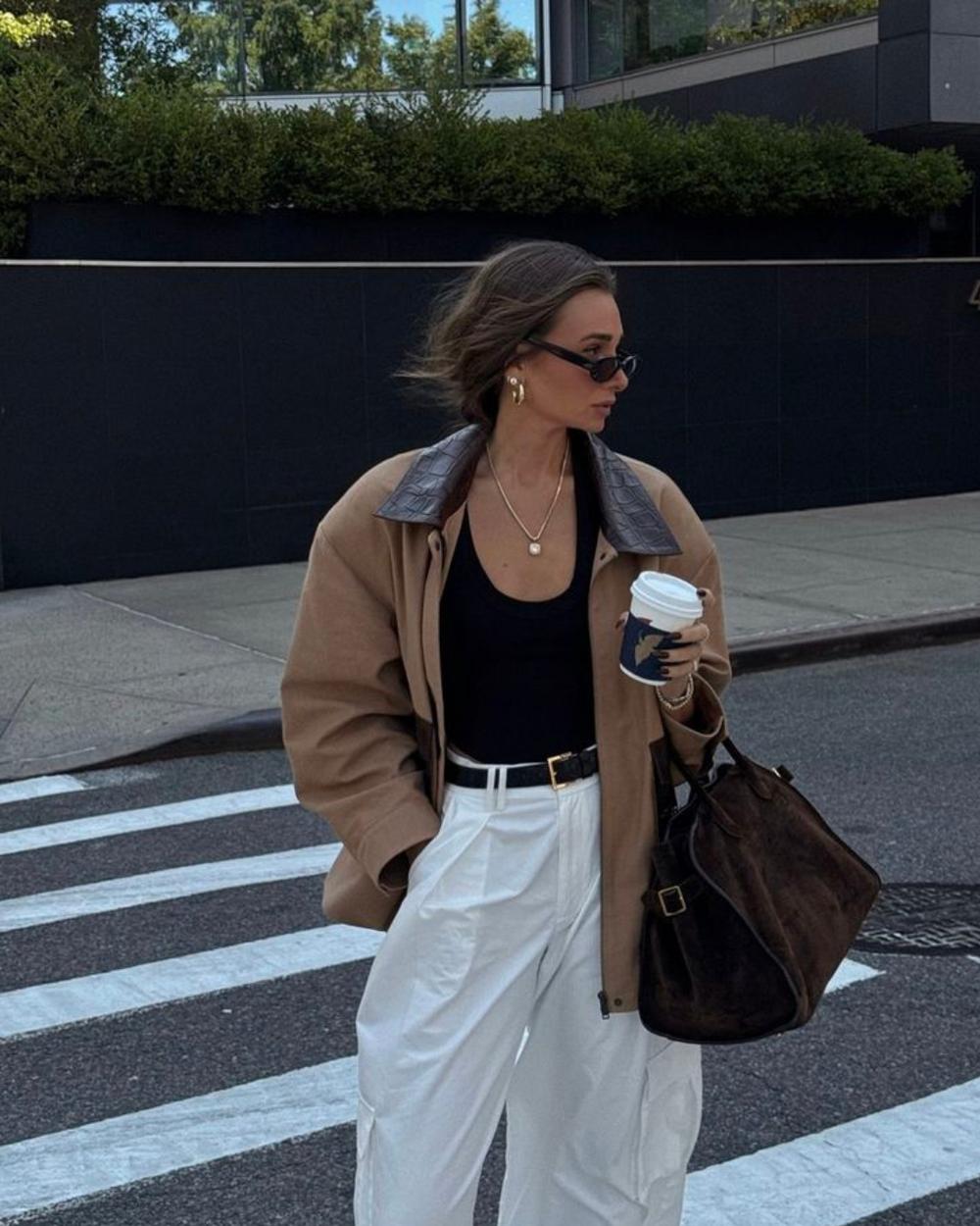 Monica™ | Borsa in Pelle Scamosciata Elegante