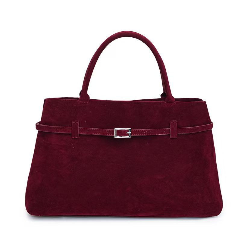 Amalia™ | Borsa in Pelle Scamosciata Elegante