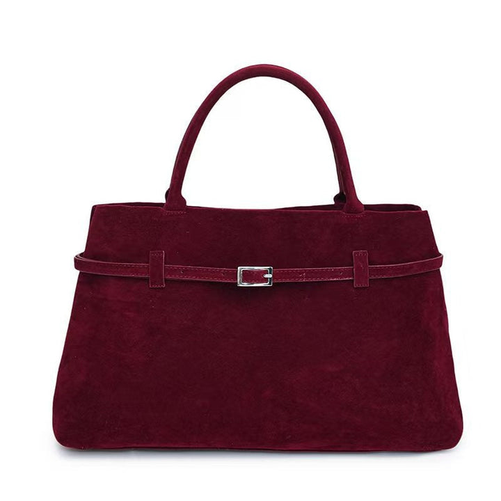 Amalia™ | Borsa in Pelle Scamosciata Elegante