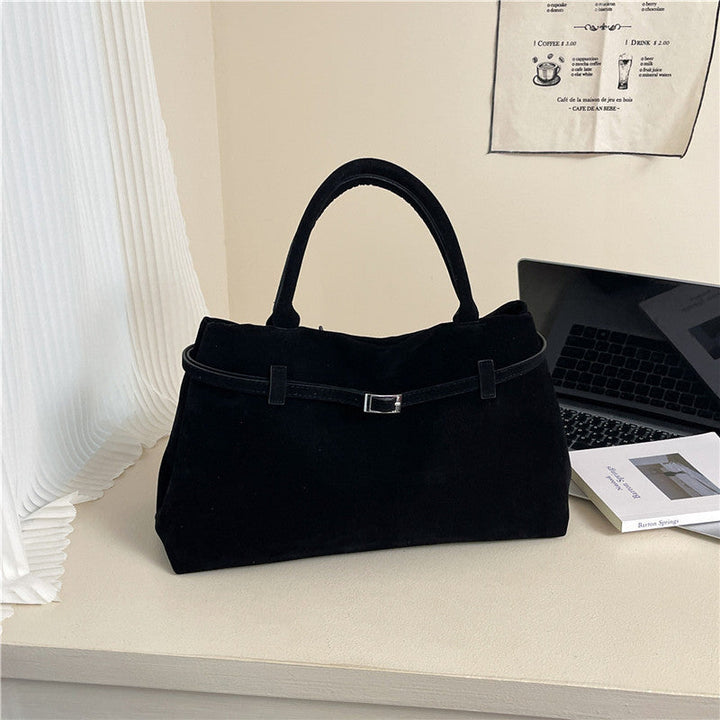 Amalia™ | Borsa in Pelle Scamosciata Elegante