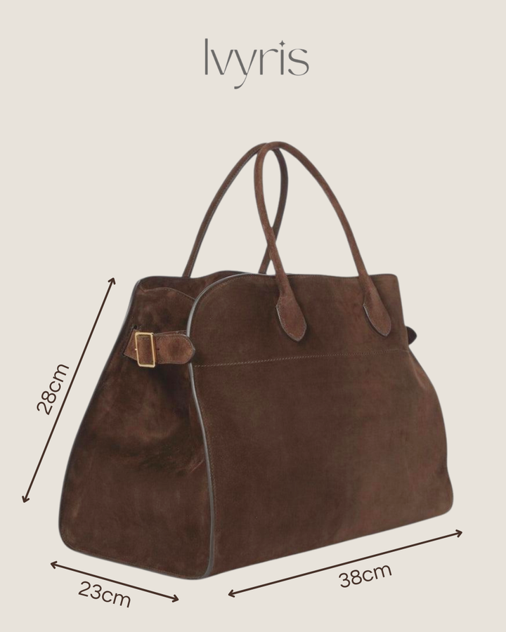 Monica™ | Borsa in Pelle Scamosciata Elegante