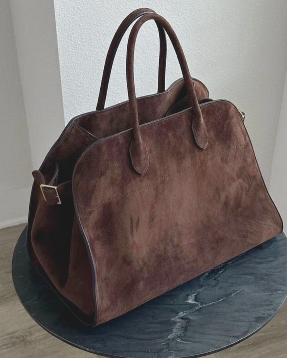 Monica™ | Borsa in Pelle Scamosciata Elegante