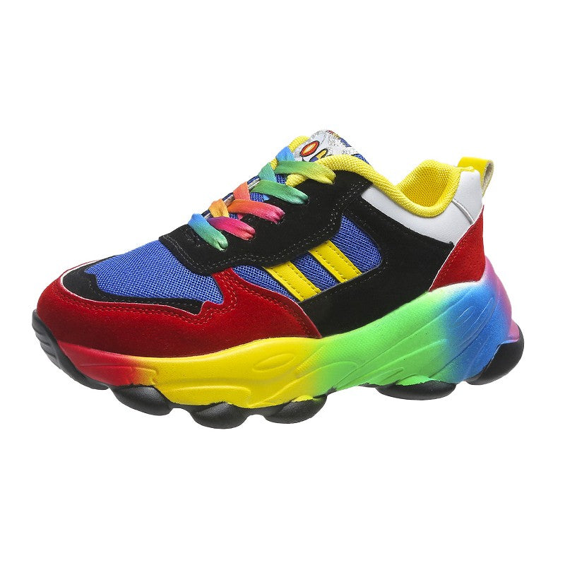 Jolie - Sneakers colorate con suola spessa per donne
