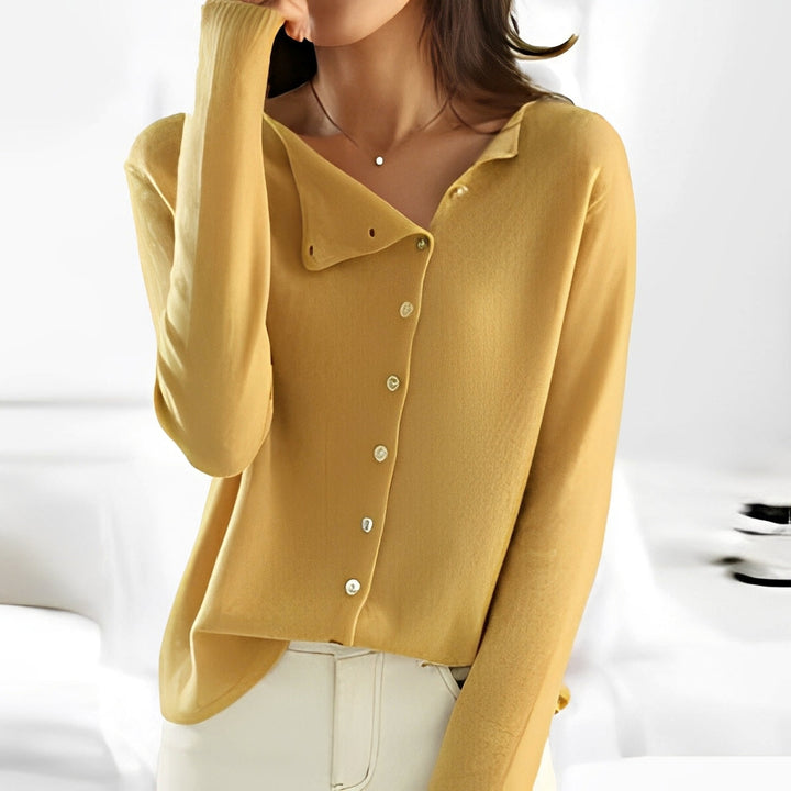 Lorena - Elegante maglione con fine struttura a maglia per donne