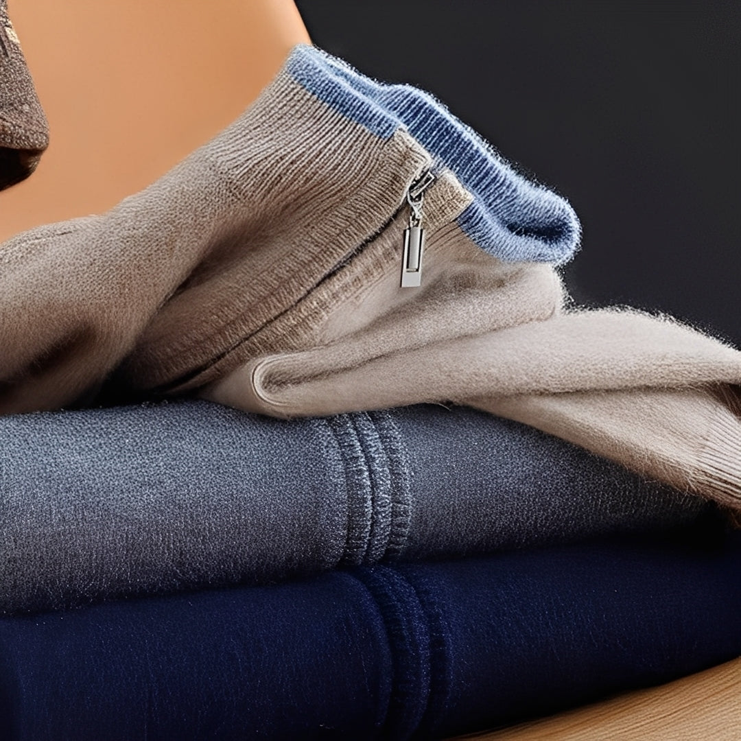 Brendon - Cardigan casual con zip per uomini